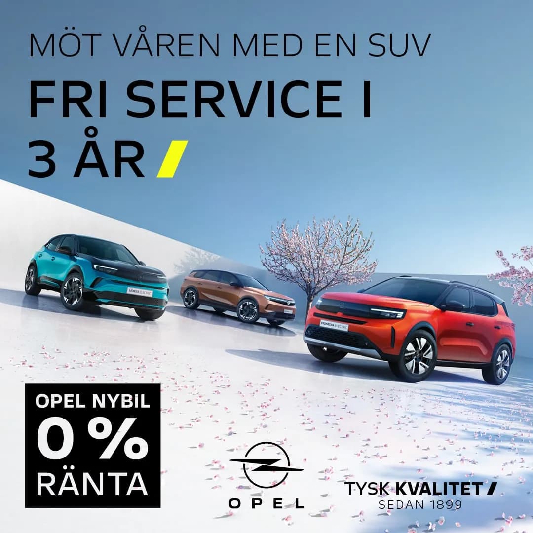 0 % ränta och 3 års service