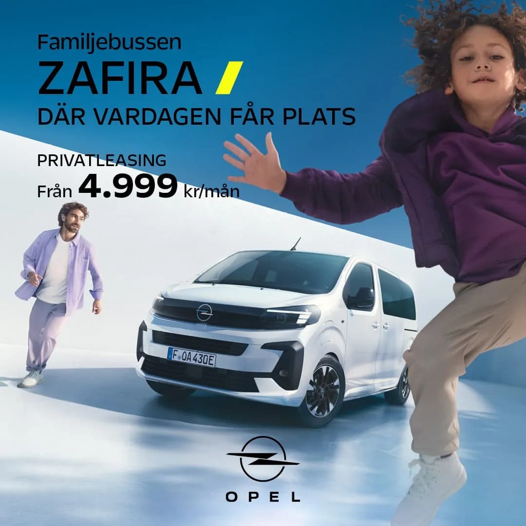 Privatleasa Opels unika minibuss