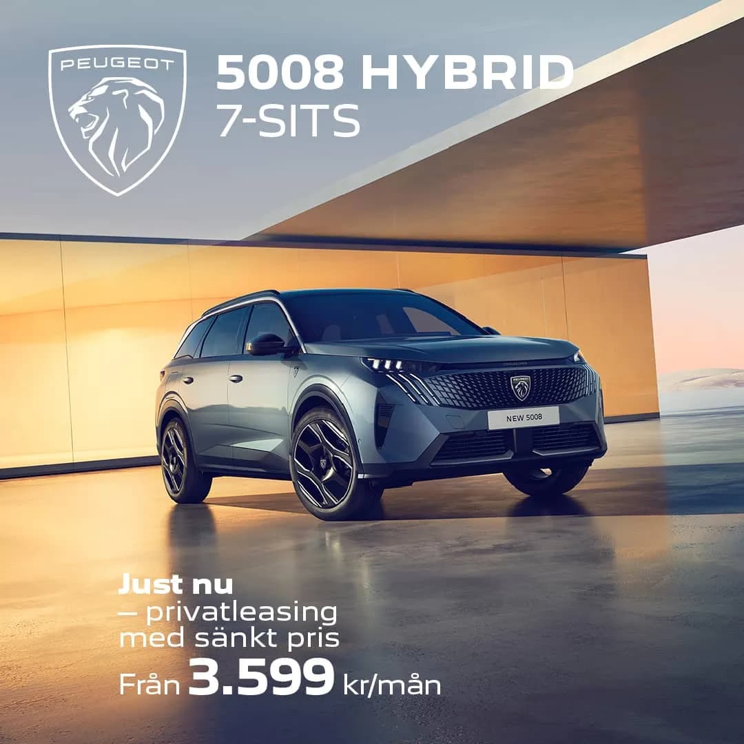 Sänkt pris på 7-sitsiga 5008