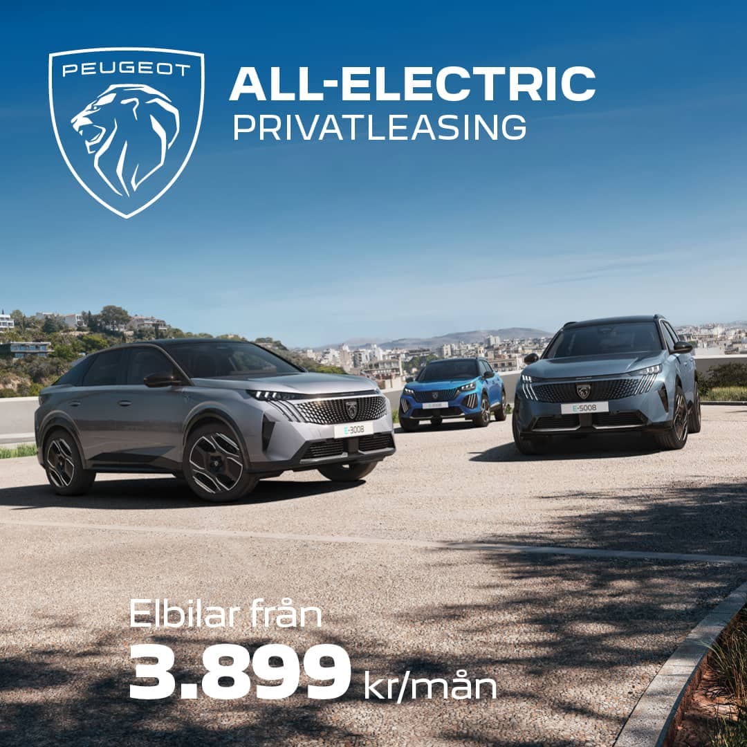 Peugeot - Privatleasa en elbil – från 3.899 kr/mån